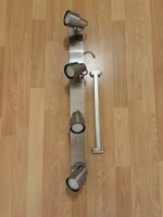 Deckenlampe 4-fach Spot Metall gebürstet guter Zustand