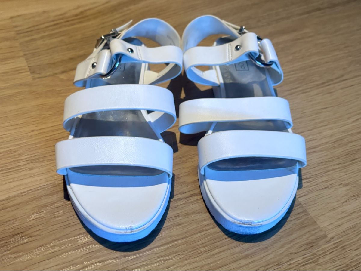 Topshop Scarpe da donna: Topshop Sandalen, weiss – Usato da Baden venduto da Tiffany6878 1