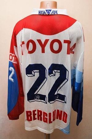 ORIGINAL EHC KLOTEN FLYERS # 22 BERGLUND TRIKOT MAILLOT XL