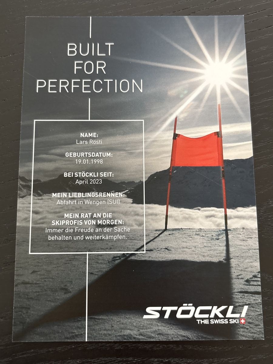 Autografi: Signiertes Lars Rösti Kärtchen  Ski Alpin – Nuovo (secondo la descrizione) da Uetendorf venduto da hoisle 1