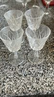 4 bicchierini da liquore in vetro