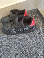 Kinder Kappa Schuhe, Gr. 34, Schwarz/Rot, Klettverschluss👟