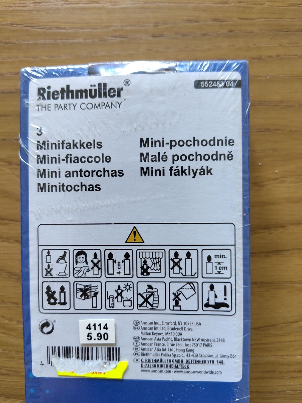 Candele: 3 Mini-Fackeln mit Schweizerkreuz – Nuovo e nell'imballaggio originale da Liebefeld venduto da sam_7vm2 3