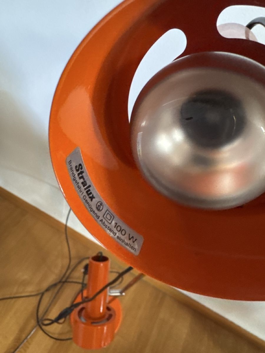 Lampen: Stralux Vintage Stehlampe orange – Gebraucht aus Basel von Joshy03 3