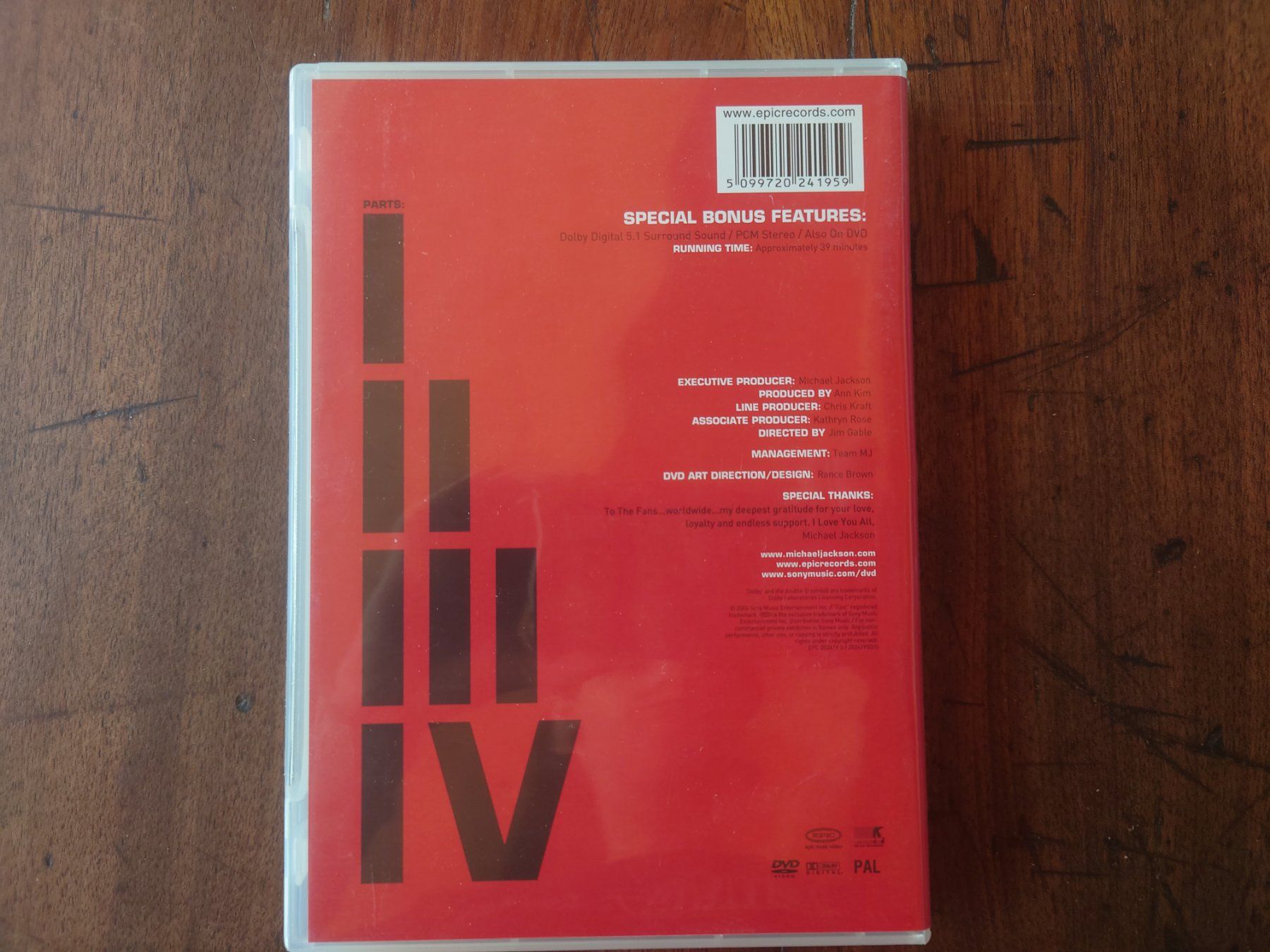 Alle DVDs: MICHAEL JACKSON - THE ONE dvd 🎵🎶💿 – Gebraucht aus Savièse von coeur88 1