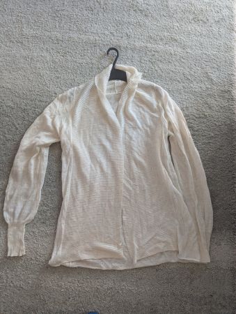 Muji Cardigan weiss leichtes Material L