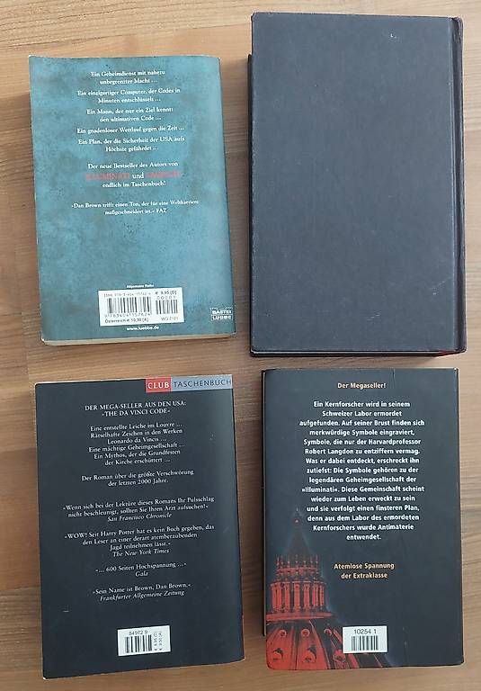 Libri: 4×  Dan Brown Bücher  – Usato da Schachen LU venduto da Mister-jo 2