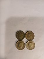 Lot de 4 pièces de 5 centimes, années 1926 à 1969💰🇨🇭