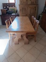 Grosser Holztisch aus Tanne | 215 cm |