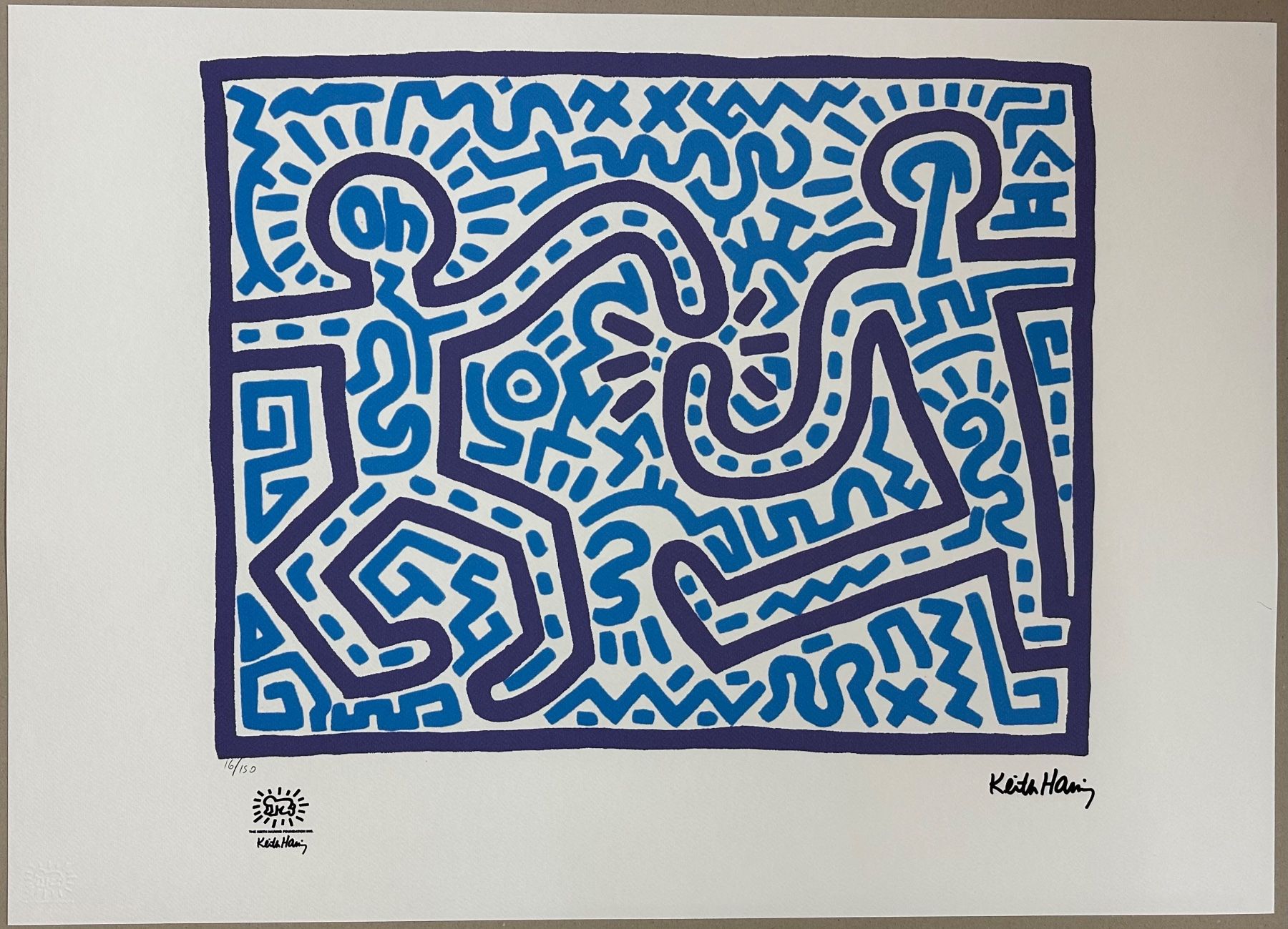 Dipinti: Keith Haring: Untitled, POP Art 16/150 – Nuovo (secondo la descrizione) da Meilen venduto da Smgdesign