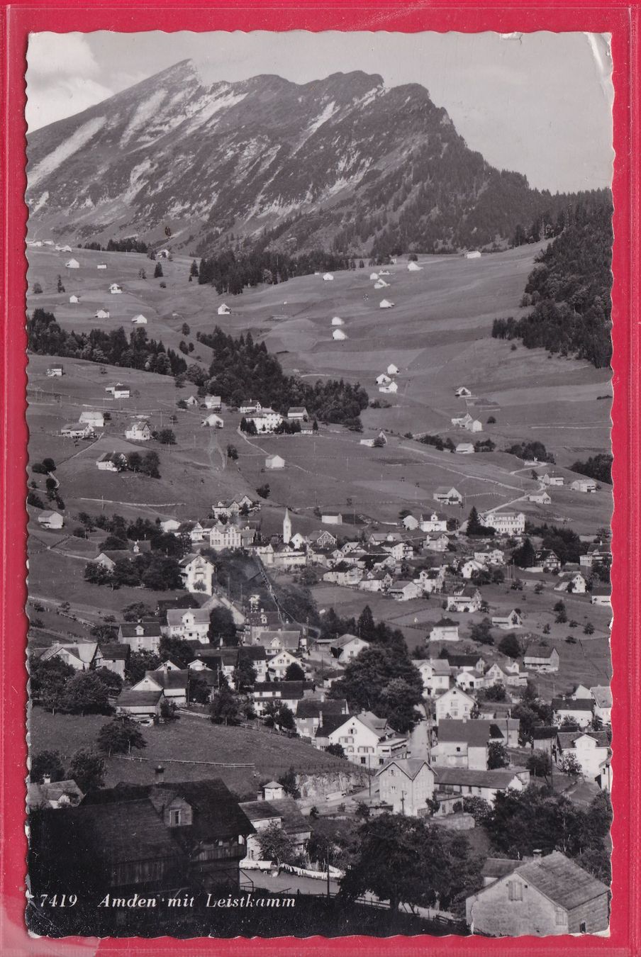Cartoline postali: AMDEN MIT LEISTKAMM, 29.9.1958 – Usato da Oberrieden venduto da Gebirgsstelze
