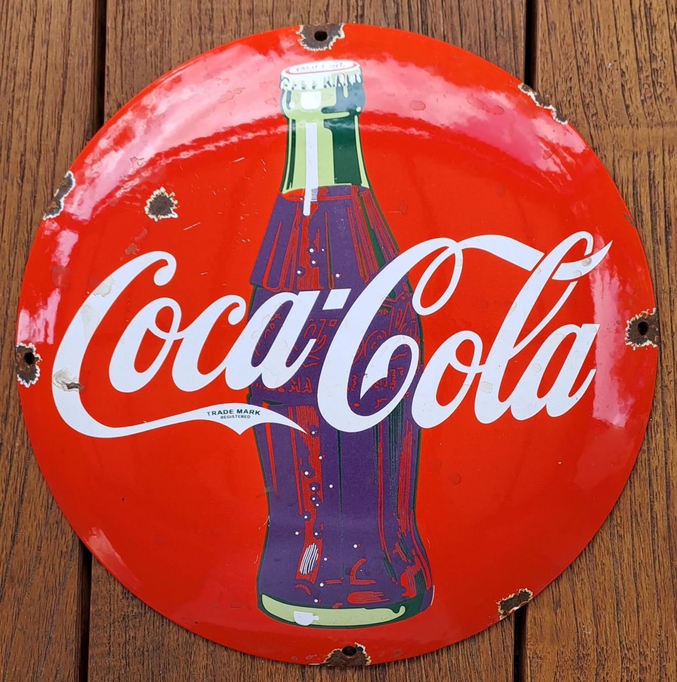 Coca-Cola Insegne: Emailschild – Usato da Wallisellen venduto da prada008