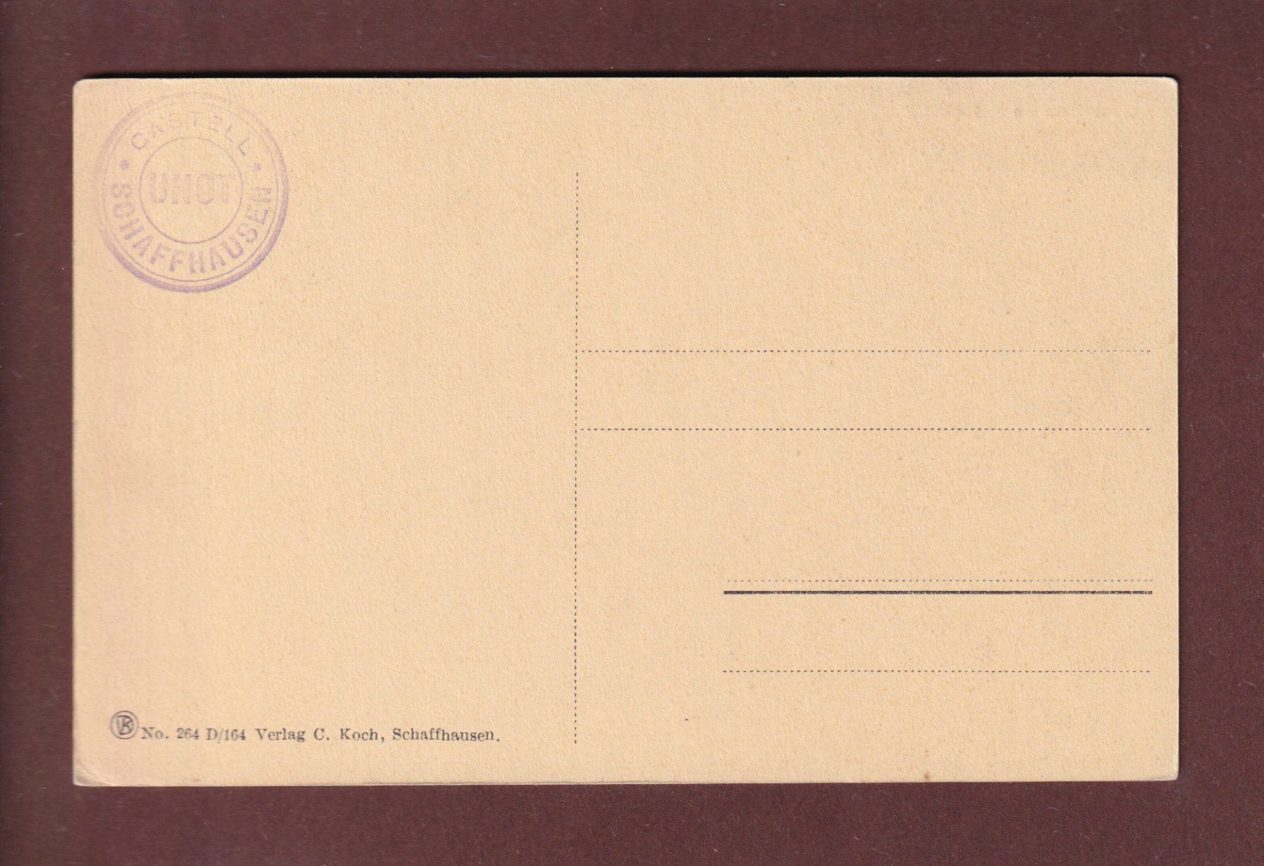Cartoline postali: SCHAFFHAUSEN - Munot – Usato da Pully venduto da nicecards 1