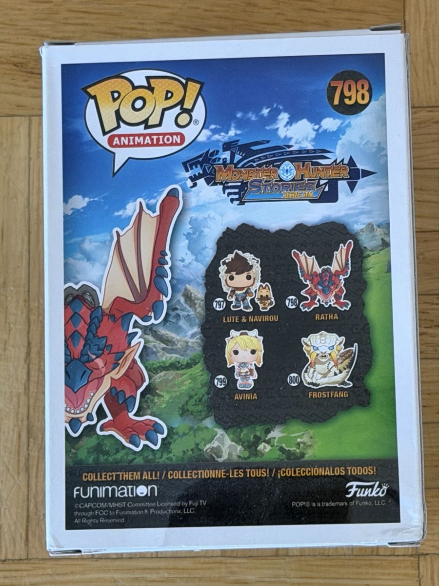 Funko Statuette: Funko Pop Animation Monster Hunter - Ratha 798 – Nuovo e nell'imballaggio originale da S. Pietro venduto da nap_9xjt 2