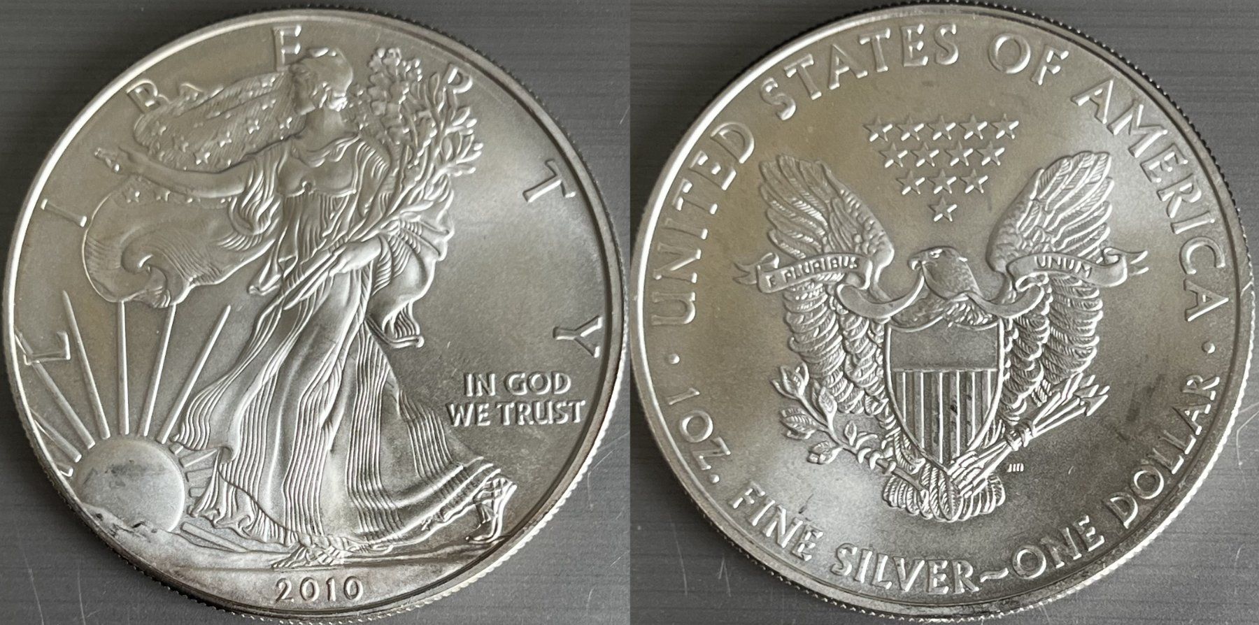 Tutti le monete: 2010 American Silver Eagle 1oz .999 Silber – Nuovo (secondo la descrizione) da Dielsdorf venduto da adikora