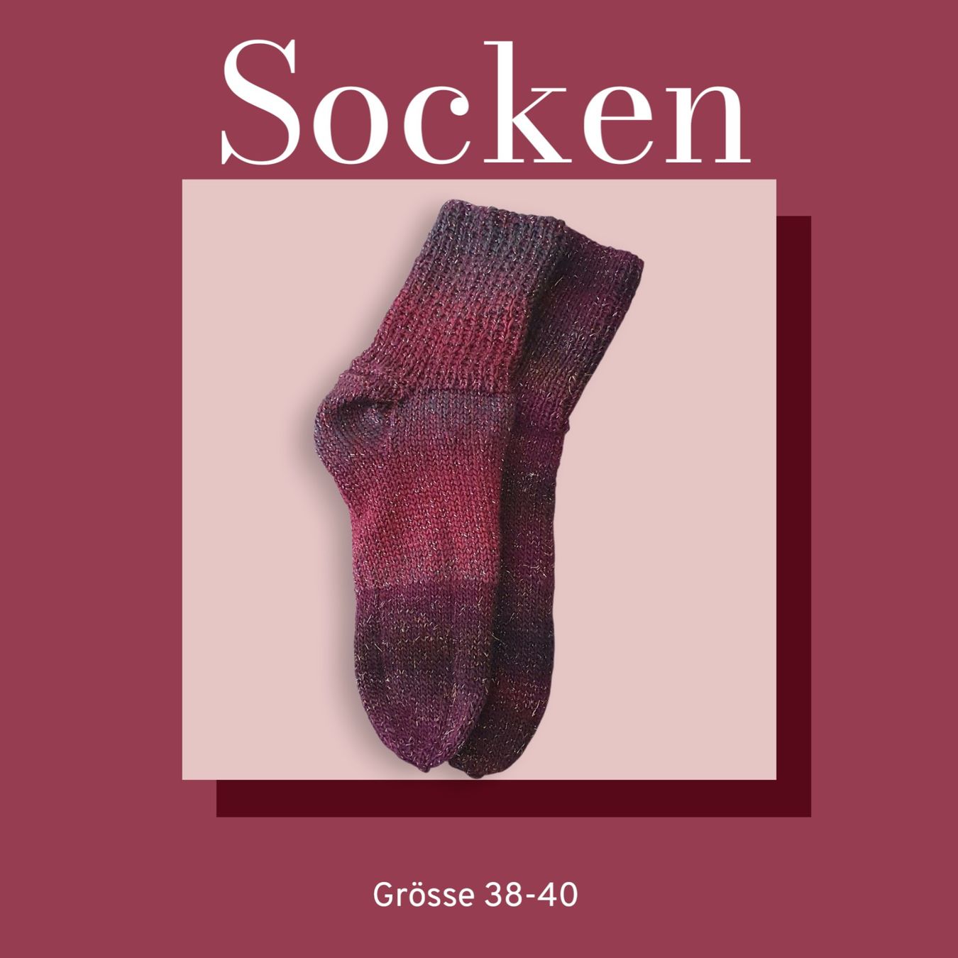 Calze: Handgestrickte Socken Grösse 38-40 – Nuovo e nell'imballaggio originale da Gams venduto da Shilastar