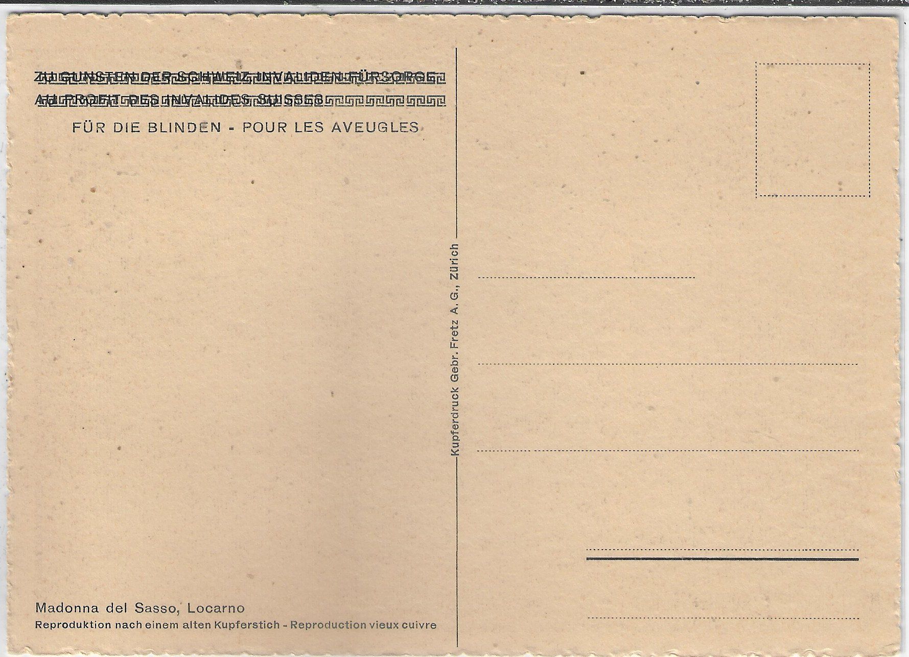 Cartoline postali: Madonna del Sasso - Locarno – Usato da Ettingen venduto da Kartenplanet 1