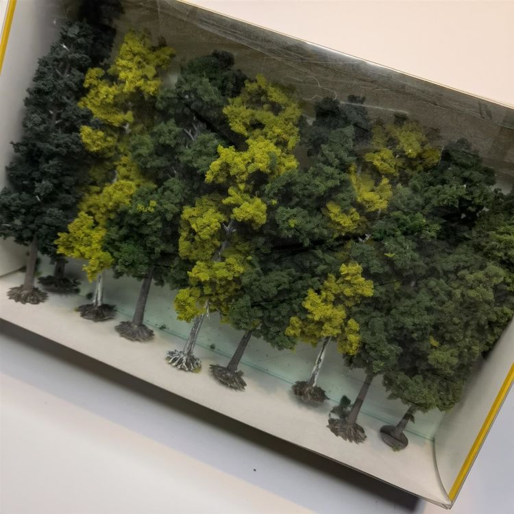 Lot De 10 Arbres Miniatures Automnaux Heki - Hauteur ~14cm, Pour Maquettes De Train Ou Dioramas - 5