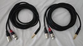 Rock Kabel Y - Splitter Insert, 2 Stück, für jeden Mixer