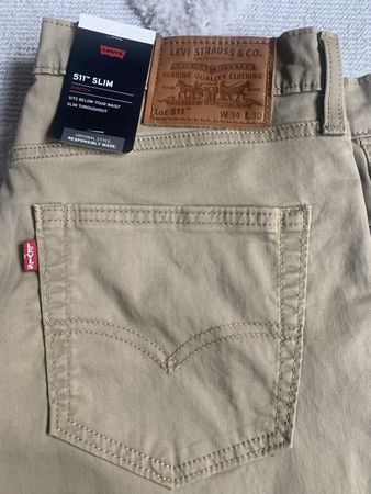 Levi‘s 511 Jeans, beige, NEU
