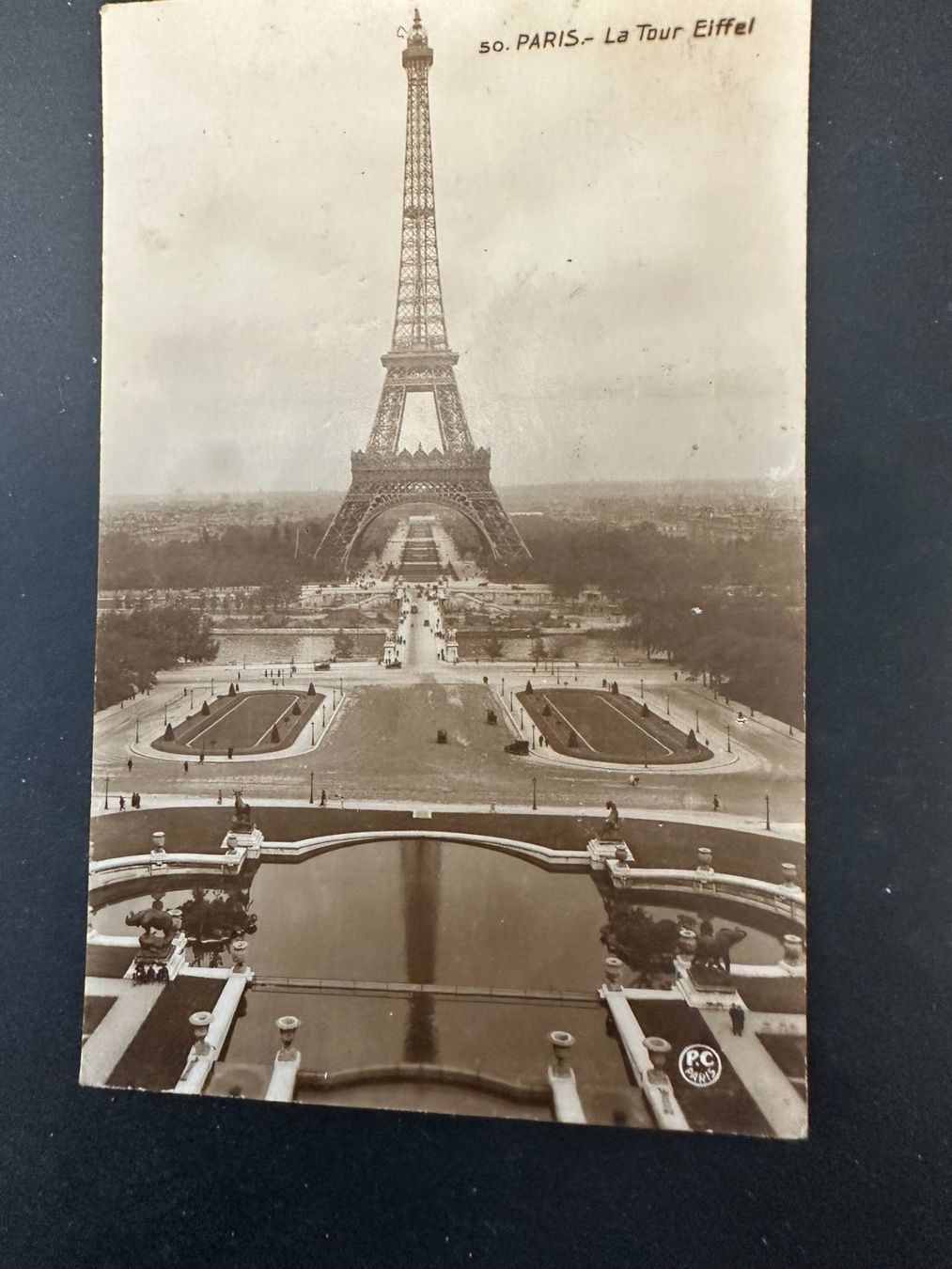 Cartoline postali: Paris, Eiffelturm, 1910er-Jahre – Usato da Lyssach venduto da Zsag