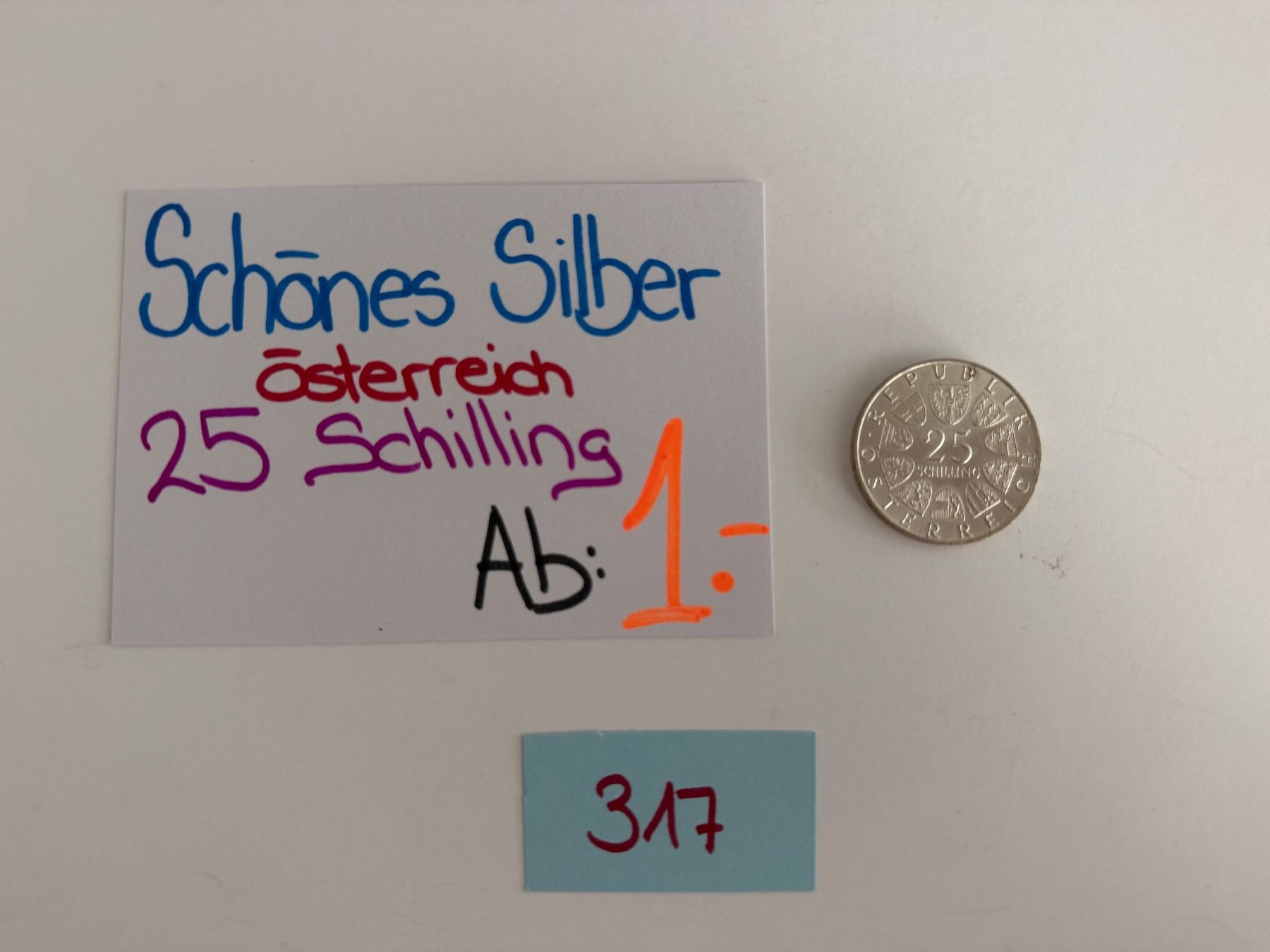 Tutti le monete: Schönes Silber /25 Schilling – Usato da Engi venduto da kasi09 1