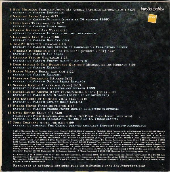 CD: Les Inrockuptibles Présentent Musiques – Usato da Zürich venduto da Raz88 1
