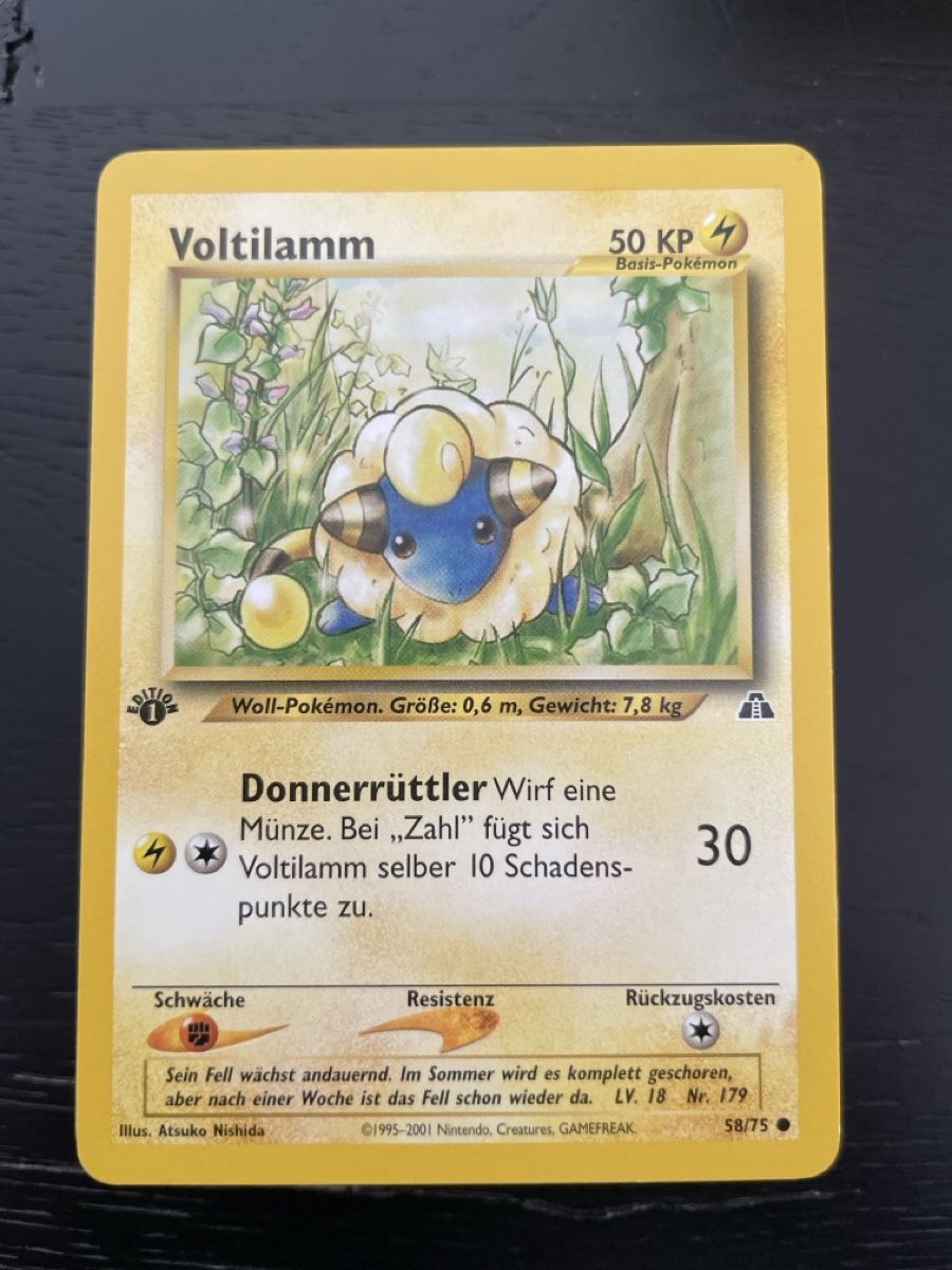 Pokémon Carte collezionabili: Pokemon Voltilamm 58/75 1. edition neo – Usato da Hugelshofen venduto da Suimosa