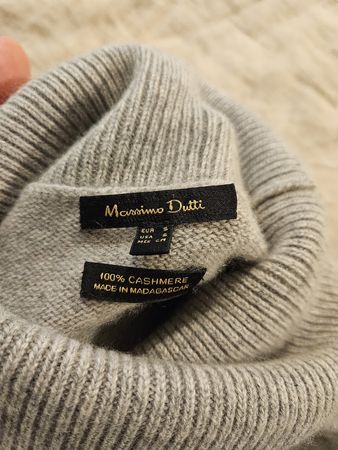 Rollkragenpullover Massimo Dutti grau Grösse S Cashmere
