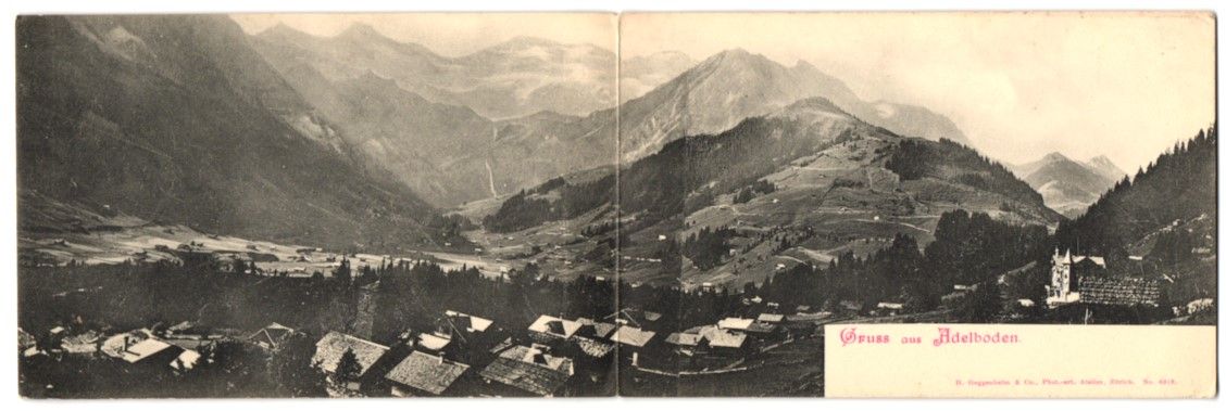 Ansichtskarten: Klapp-AK Adelboden, Gesamtansicht in den – Gebraucht aus Berlin von bartko-reher