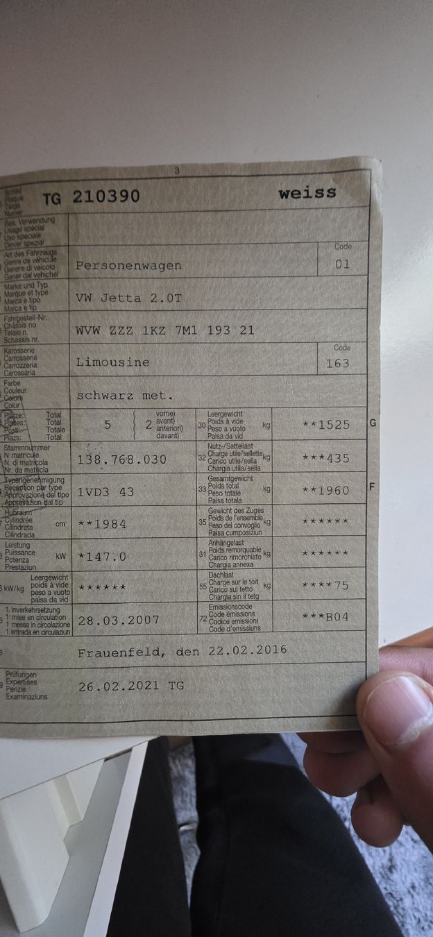 VW Autos: Volkswagen Jeta – Defekt aus Amlikon-Bissegg von Metal_unic 7