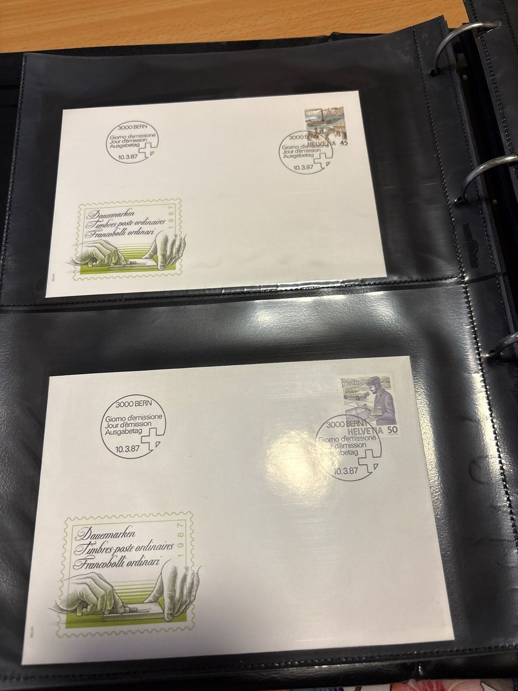 Tutti i francobolli: Suisse 1987 - Collection complète – Nuovo e nell'imballaggio originale da Palézieux venduto da Minou-Marc-Nico_Mimi 1