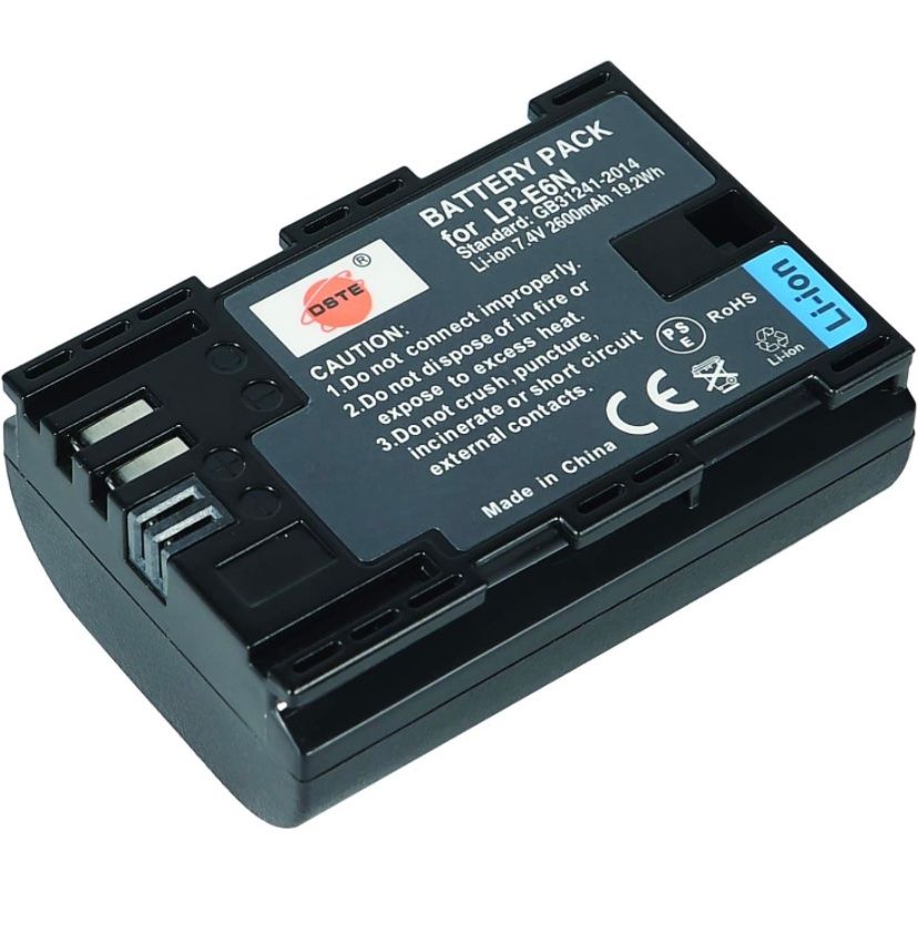 Canon Akkus: DSTE LP-E6NH 2600mAh für Canon – Neu und originalverpackt aus Fulenbach von Pixelshop 2