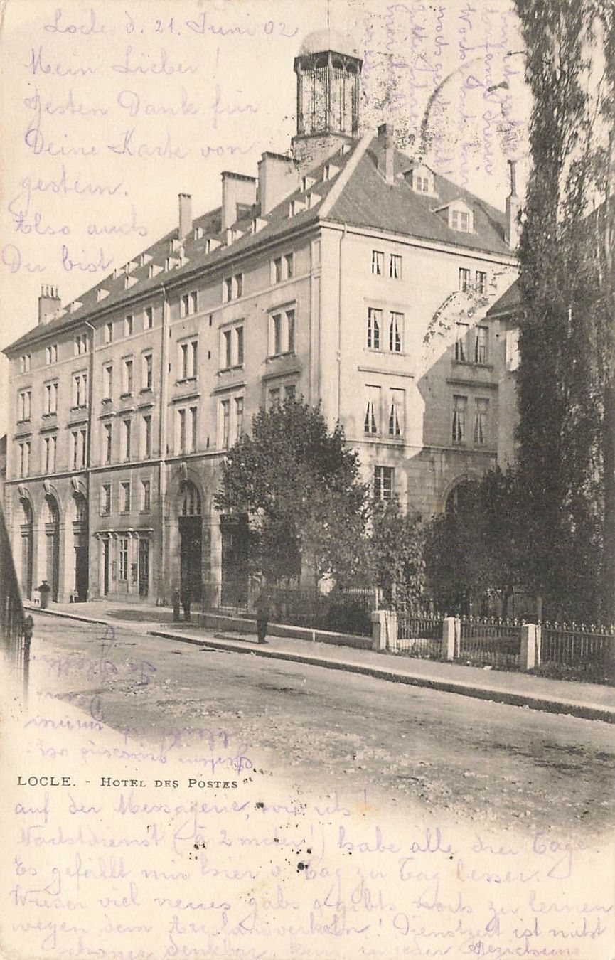 Cartoline postali: Locle hotel des postes – Usato da Biasca venduto da Blenio71