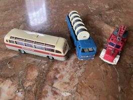 Wiking Mercedes Nordkabel, Magirus Kran, Brekina Swissair
