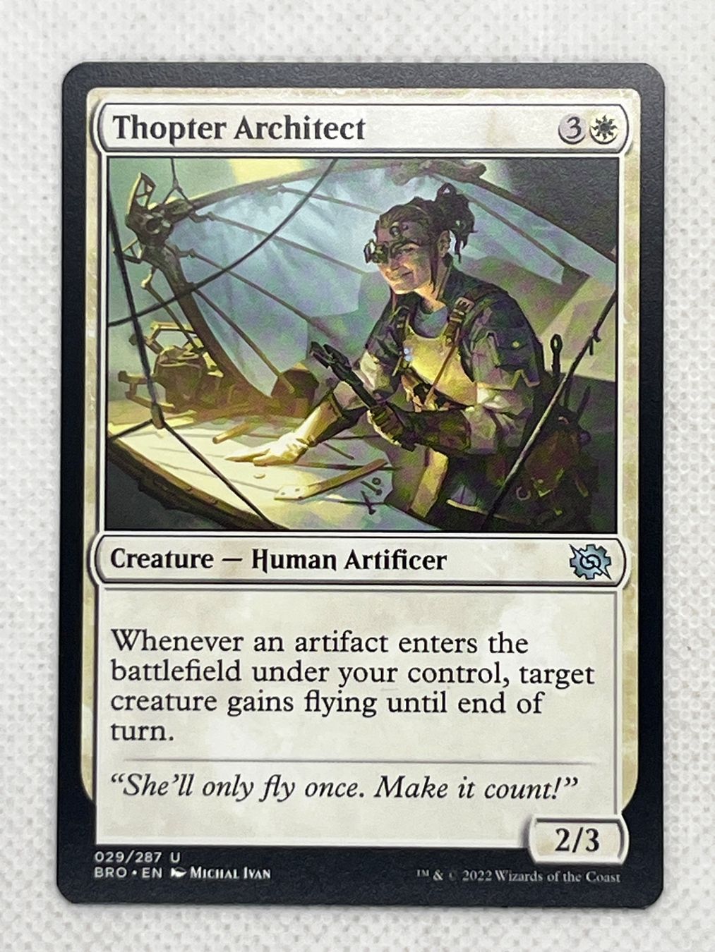 Magic The Gathering Carte collezionabili: Magic The Gathering Thopter Architect 029/287 U – Usato da Hinterkappelen venduto da Kim1992