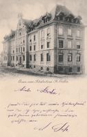 St.Gallen-Schülerhaus-Karte gelaufen 1901
