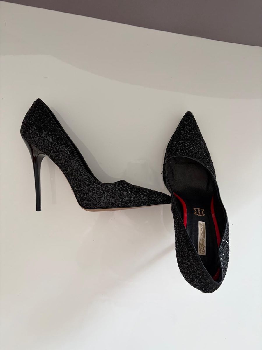Buffalo Scarpe da donna: Buffalo Pumps schwarz/glitzer Gr. 41 – Nuovo (secondo la descrizione) da Zürich venduto da koc_6l5j 1