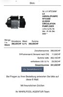 Whirlpool Umwälzpumpe LX WTC50M (0.25 kW)  unbenutzt