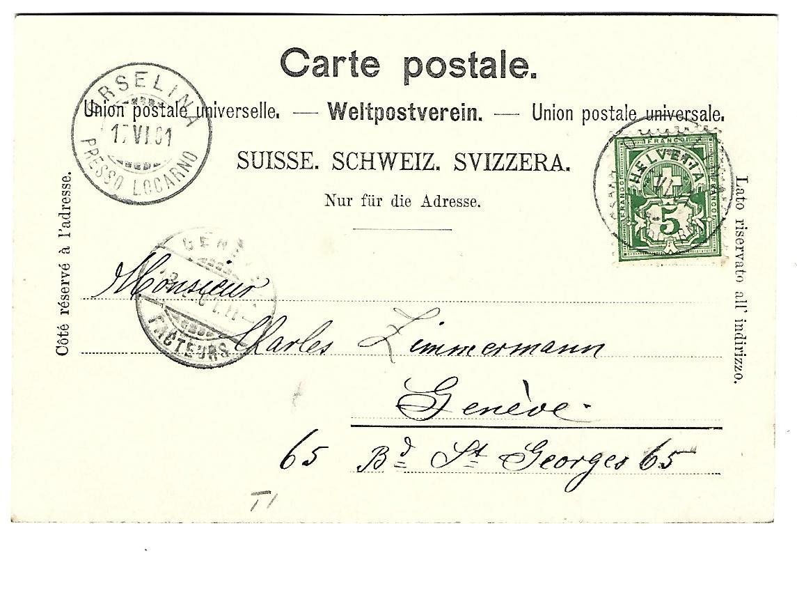 Cartes postales: Locarno Via alla Motta – D'occasion à Wetzikon ZH par Brulu100 1