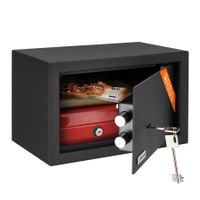 Stahltresor Safe Wertschutzbox 11L mit Doppelbartschloss