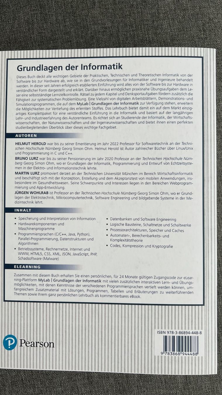 Libri: Grundlagen der Informatik – Usato da Bern venduto da min_x5b5 1