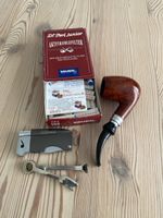 Pfeife mit Feuerzeug und Zubehör, guter Zustand