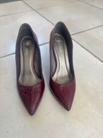Motivi Lack Pumps, Bordeauxrot, Gr. 38 - Top Zustand!
