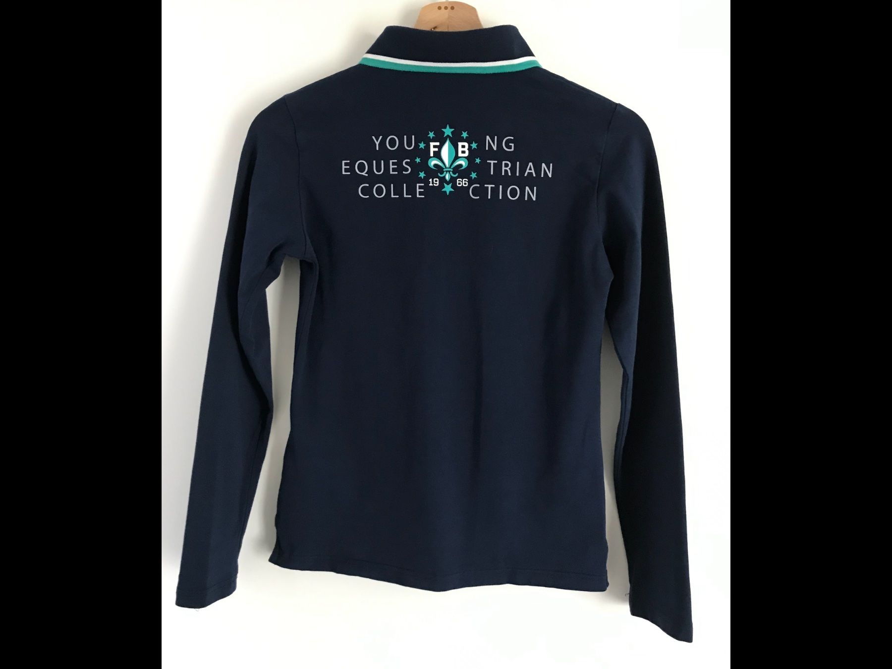 Felix Bühler Camicette, T-shirt & Top: Mädchen Langarm Polo - Reitshirt Grösse 164 – Nuovo (secondo la descrizione) da uster venduto da articles 1