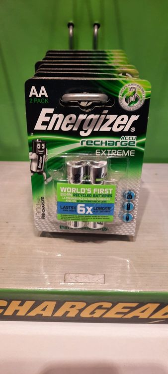 Energizer Accus: Energizer Accu Recharge Extr. AA, 2er Pack, Set mit 10 Stück – Neuf avec emballage d'origine à Dielsdorf par Media210
