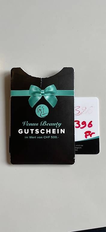 Buoni: Venus Beauty Gutschein: Wert 396.- – Usato da Bern venduto da Andreea95