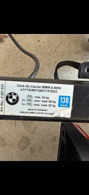 Portapacchi: BMW + Brink Fahrradträger – Usato da Schaan venduto da schaan2 1