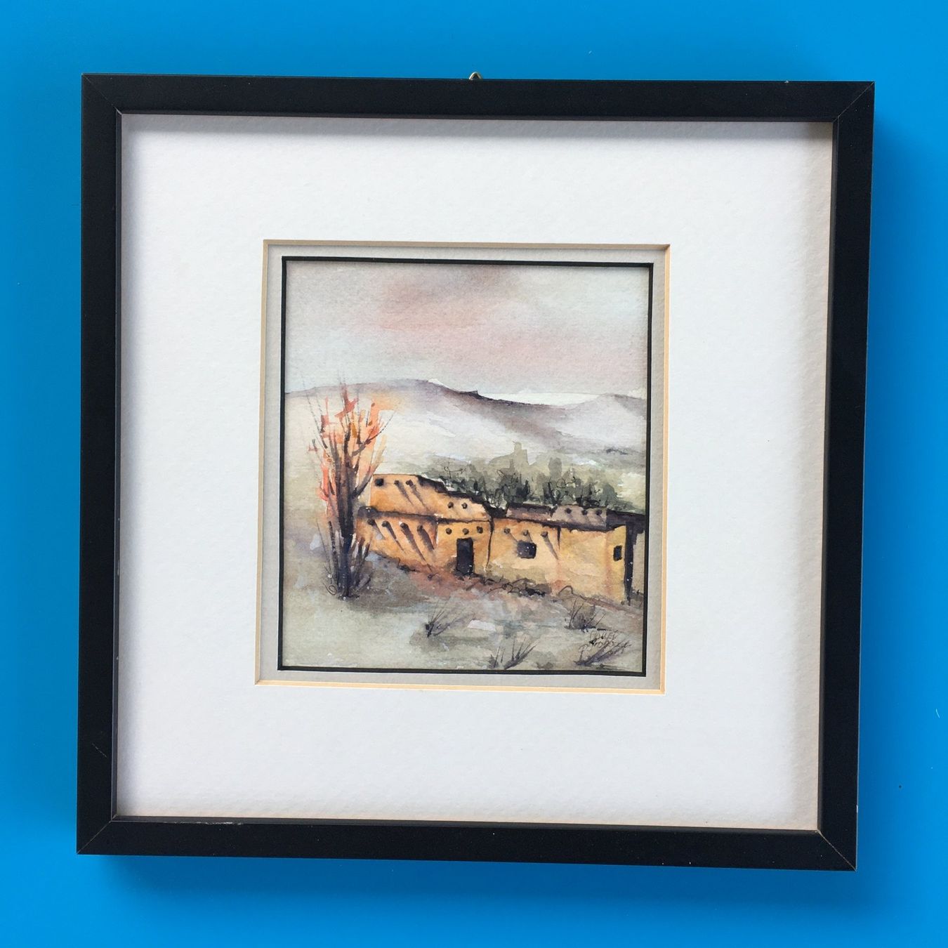 Dipinti: Gemälde Aquarell südliche Landschaft / Janet Jrobough – Usato da Subingen venduto da ArtBead 1