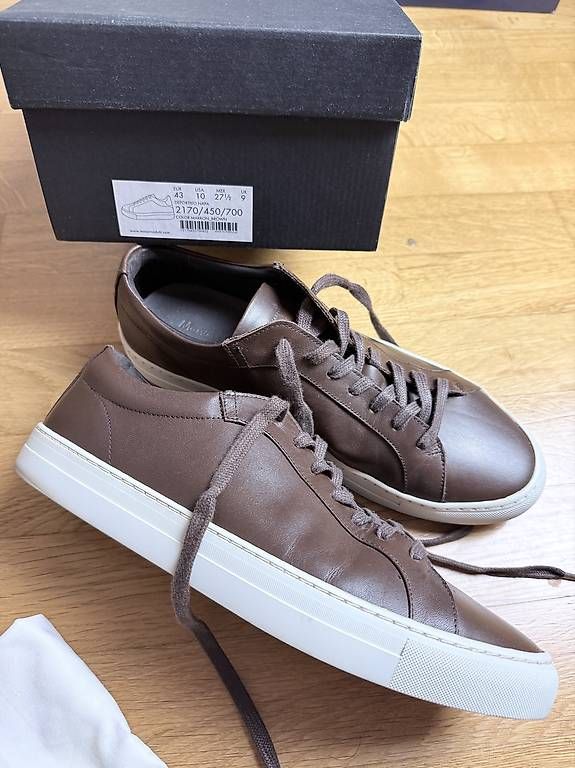 Herrenschuhe: Massimo Dutti Leder-Sneaker Braun Gr. 43 – Gebraucht aus Mettmenstetten von iApfelstrudel 2